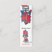 Lezing superheld jongen twee weken lezen uitdaging klantenkaartje (Buitenkant ongevouwen)