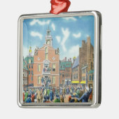 Lezing van de onafhankelijkheidsverklaring metalen ornament (Links)