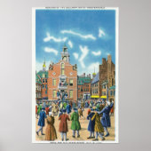 Lezing van de onafhankelijkheidsverklaring poster (Voorkant)