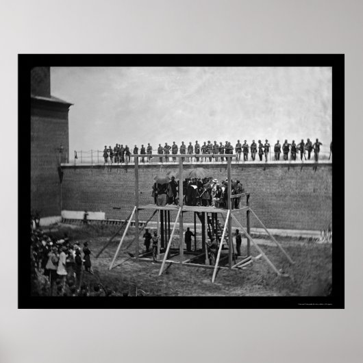 Lezing van het Lincoln Death Warrant 1865 Poster (Voorkant)