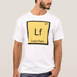 Lf - Lens flare chemie elementsymbool fotografie T-shirt