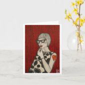 Lff- Wenskaart Kaart (Gele Bloem)