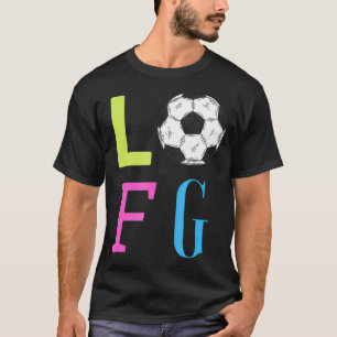LFG Laten we gaan Vrouwensport Soccer Gameday Spor T-shirt