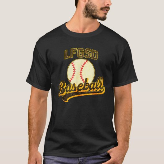 LFGSD Vrouwen Mannen Retro 80s Baseball T-shirt (Voorkant)
