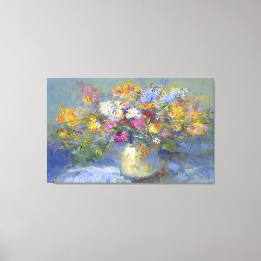 LG. Afbeelding voor Floral schilderen Canvas Afdruk (Voorkant)