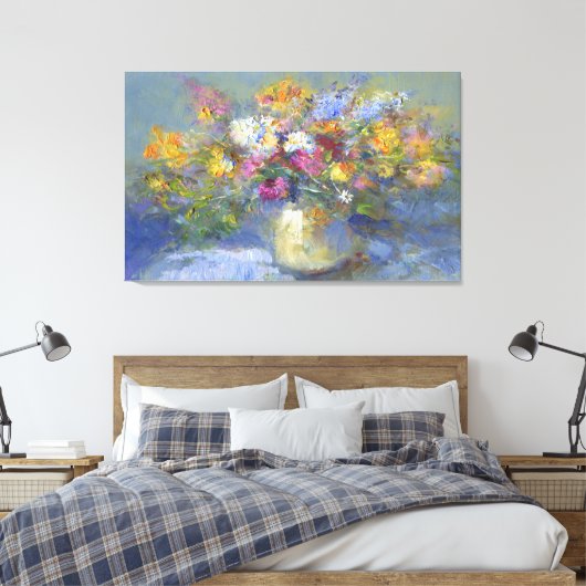 LG. Afbeelding voor Floral schilderen Canvas Afdruk (Insitu (Slaapkamer))
