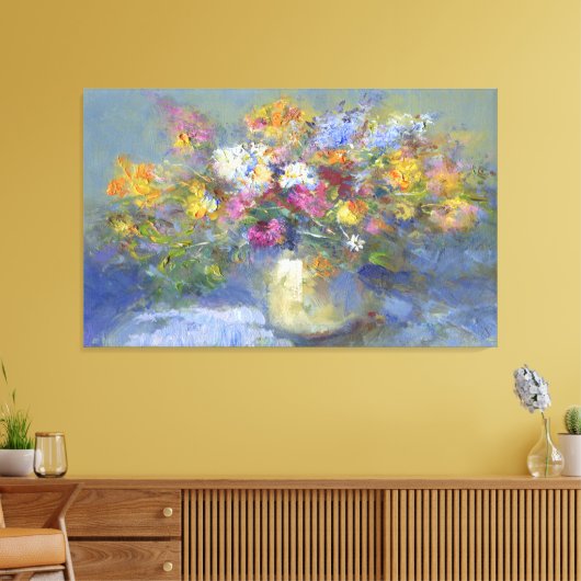LG. Afbeelding voor Floral schilderen Canvas Afdruk (Insitu (Woonkamer))