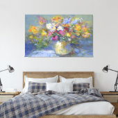 LG. Afbeelding voor Floral schilderen Canvas Afdruk (Insitu (Slaapkamer))