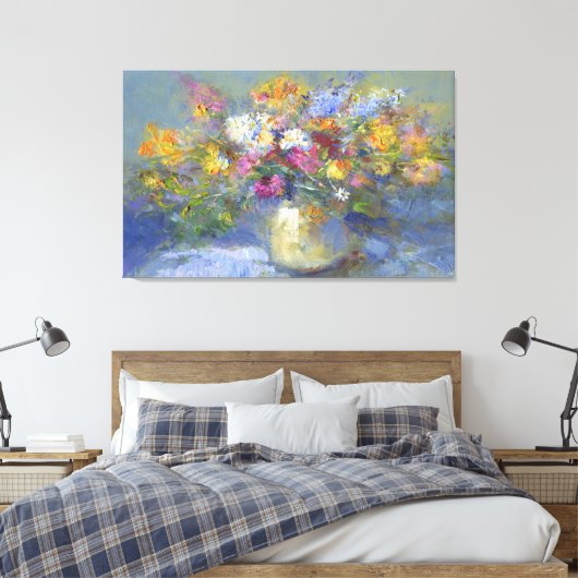 LG. Afbeelding voor Floral schilderen Canvas Afdruk (Insitu (Slaapkamer))
