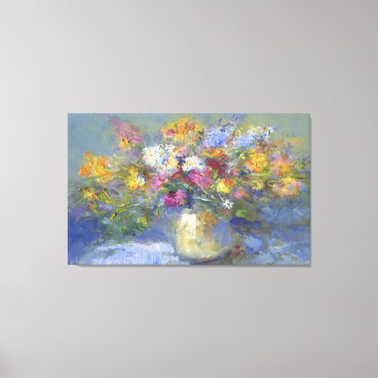 LG. Afbeelding voor Floral schilderen Canvas Afdruk (Voorkant)