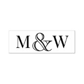 LG Ampersand Koppel Trouw 2 Initiaal Monogram VCA Zelfinktende Stempel (Design)