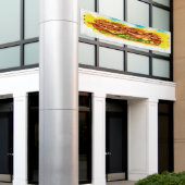 LG-banner met subsandwich Spandoek (Buitenkant Gebouw)