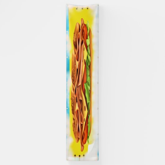 LG-banner met subsandwich Spandoek (Verticaal)