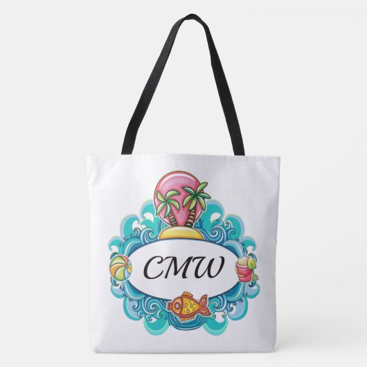 LG. Beach Bag Tas - Bekijk terug (Voorkant)