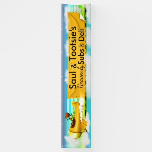 LG Deli, zakelijk, noem maar op de buitenband Spandoek (Verticaal)