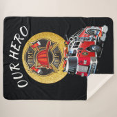 LG Fire Dept Verpakt In Liefde Sherpa Deken (Voorkant (horizontaal))