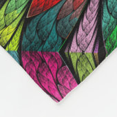 Lg Floral Fractal Fleece Blanket Deken (Hoek)