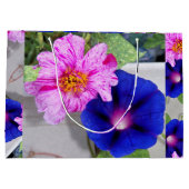 LG Geschenkzak Portulaca & Morning Glory Groot Cadeauzakje (Achterkant)