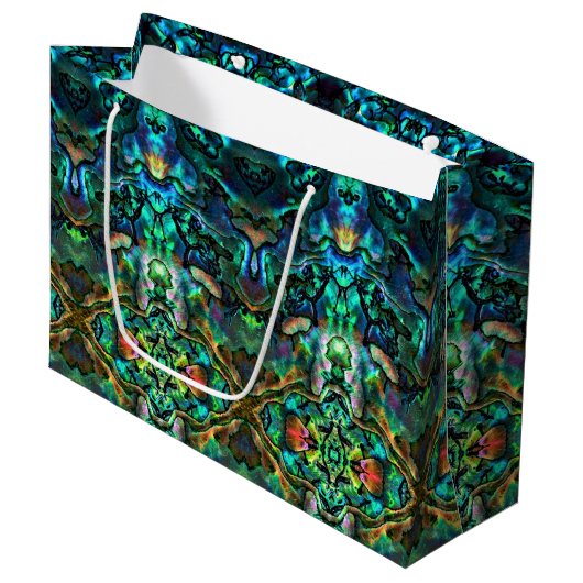 LG Gift Bag Abalone Groot Cadeauzakje (Voorkant Gekanteld)