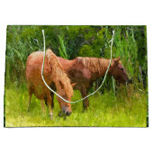 LG GIft Bag Assateague Ponies Groot Cadeauzakje (Voorkant)