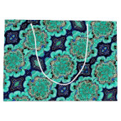 LG Gift Bag Azurite/Malachiet Geode Groot Cadeauzakje (Achterkant)