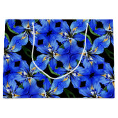 LG Gift Bag Blauwe Iris Groot Cadeauzakje (Voorkant)