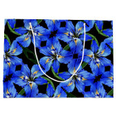 LG Gift Bag Blauwe Iris Groot Cadeauzakje (Achterkant)
