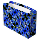 LG Gift Bag Blauwe Iris Groot Cadeauzakje (Achterkant Gekanteld)