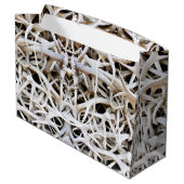 LG Gift Bag Elk Antlers Groot Cadeauzakje (Achterkant Gekanteld)