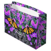 LG Gift Bag Monarch op Asters Groot Cadeauzakje (Achterkant Gekanteld)