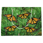 LG Gift Bag Monarch op Pine Boughs Groot Cadeauzakje (Voorkant)