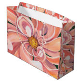 LG Gift Bag Peachy Dahlia Groot Cadeauzakje (Achterkant Gekanteld)