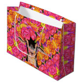 LG Gift Bag Posey the Goat Groot Cadeauzakje (Voorkant Gekanteld)
