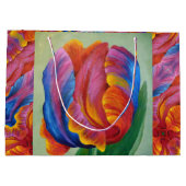 LG Gift Bag Regenboog Tulp #1 Groot Cadeauzakje (Achterkant)
