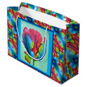 LG Gift Bag Regenboog Tulp #2 Groot Cadeauzakje (Achterkant Gekanteld)