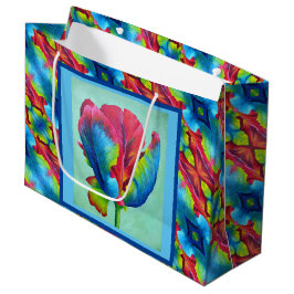 LG Gift Bag Regenboog Tulp #2 Groot Cadeauzakje