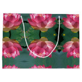LG Gift Bag Roze Lotus Groot Cadeauzakje (Achterkant)