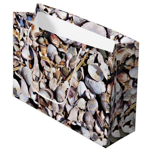 LG Gift Bag Zeeschelpen Groot Cadeauzakje (Voorkant Gekanteld)