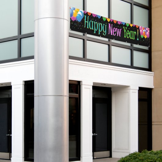 LG Happy New Year Banner 2 (Buitenkant Gebouw)