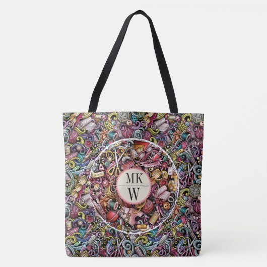 LG. Naai- en breitas - zie achterkant Tote Bag (Voorkant)