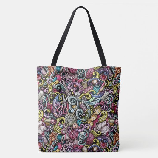 LG. Naai- en breitas - zie achterkant Tote Bag (Achterkant)