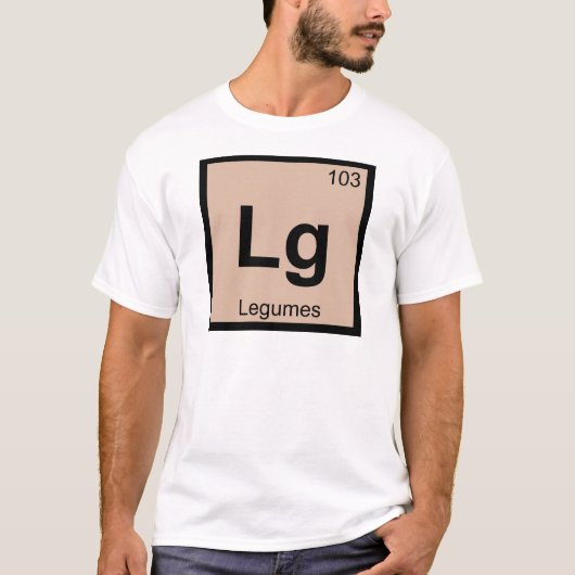 Lg - Periodiek Tabelsymbool voor de scheikunde van T-shirt (Voorkant)