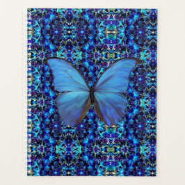 Lg Planner Blue Butterfly