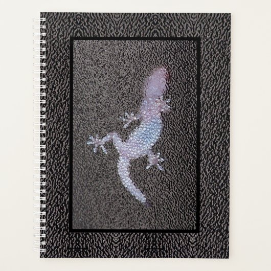 LG Planner Gecko op Glas (Voorkant)