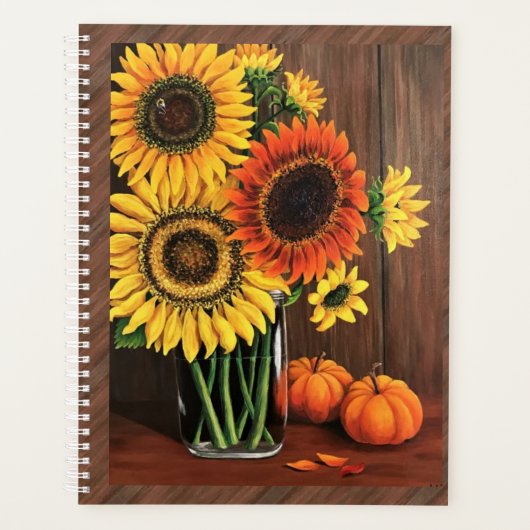 LG Planner - Zonnebloemen / Pompoenen (Voorkant)