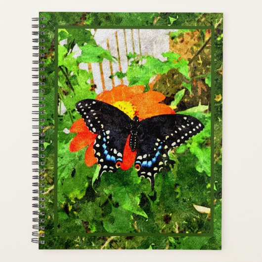 LG Planner Zwart Swallowtail Graphic (Voorkant)