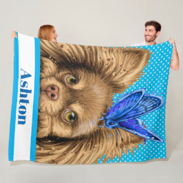 Lg Precious Chihuahua Fleece Blanket Deken