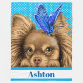 Lg Precious Chihuahua Fleece Blanket Deken (Voorkant)