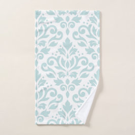 LG Ptn van het Damast van de rol Lt. Duck Egg Blue Handdoek