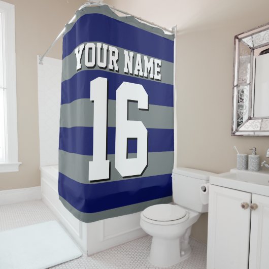 LG Rugby Stripes Douchegordijn (In situ)